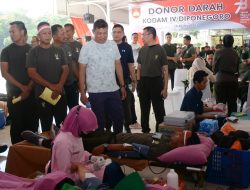 Peringati HUT Kemerdekaan Ke-78 RI, Kodam IV/Diponegoro Gelar Donor Darah Serentak